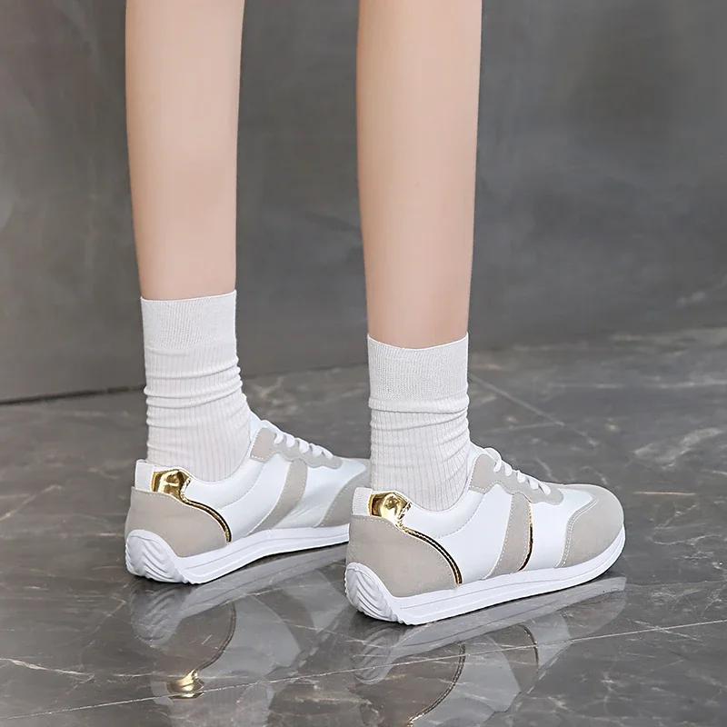  Autumn New Casual Shoes Fashionable Full Match Running Shoes Breathable Fabric Lightweight Sports Women's Shoes