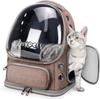 Cat Backpack Carrier, Breathable Large Space Bubble Pet Backpack for Kitty Small Dog Up To 15lbs, Transparent Pet Carrier