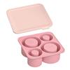 Silicone Cylinder Ice Tray with Lid Portable Popsicle Maker Easy Release Ice