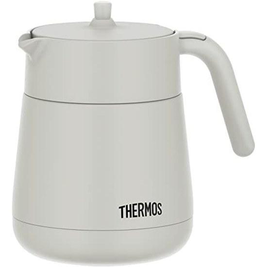 Thermos Vacuum Insulated Teapot Strainer 700ml Light Gray TTE-700 LGY