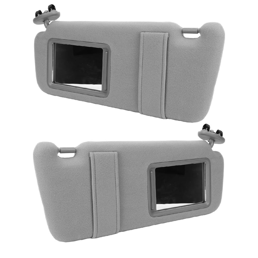 Car Sun Visor Car Plastic Gray Sunshade with Mirror 74320 06800 B0 for Camry 2007 to 2011 74310 06770 B0 Left Right Sun Visor