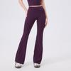 High-Waisted Butt-Lifting Yoga Leggings With Deep V Waistband Stretchy Flared Fitness Pants Women