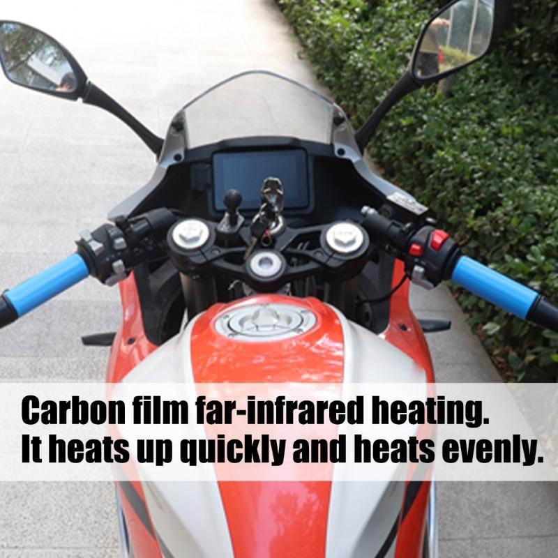 Energy Efficient Heated Handlebar Covers Heated Hand Grips For Motorcycles Snowmobiles With Waterproof Acrylic Material