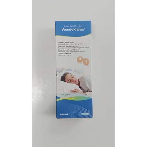 WoodyKnows Dynamic Nasal Dilators | Breathing Aid for Sleep & Sports | Soft & Comfortable Nasal Vents | Improved Airflow | Snoring & Nasal Congestion