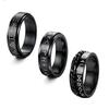 Men's Rotatable Titanium Steel Rune Decompression Ring
