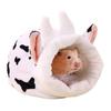 Hamster Cave Bed Cute Animal Design Pets Mini House Cozy Winter Sleeping Nest Warm