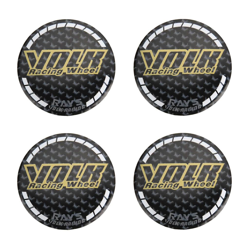 JDM Car Styling 45MM Wheel Center Emblem 50MM VOLK RAYS Logo 56MM Sport Rim Cap Stickers 60MM Wheel Cover Hub Badge Gram 65MM
