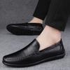 Neue Slipper Herren Echtleder Slipper Klassische Lederschuhe Weiche Sohle Bequeme Mokassins Freizeitschuhe Designer Herrenschuhe
