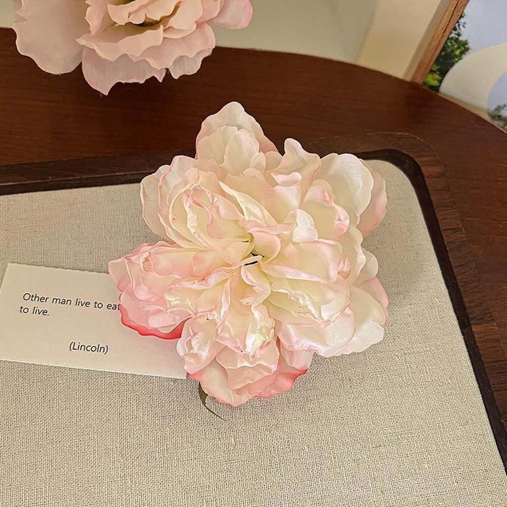 Convenient And Portable Design Peony Flower Hairpin Vibrant Hair Clips
