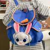 Zootopia Bunny Judy Ears Big Face Package Cartoon Plush Backpack Student