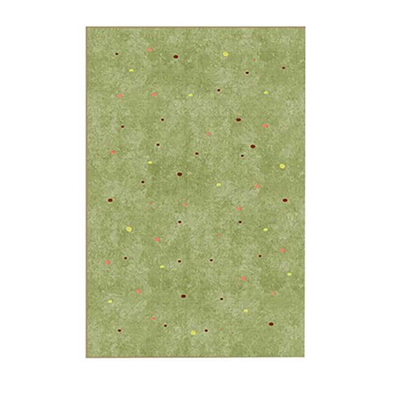 Green Polka Dot Carpet Floral Line Rugs Geometric Decoration Rug Minimalist Plaid Living Room Carpets Bedroom Easy Clean Carpet