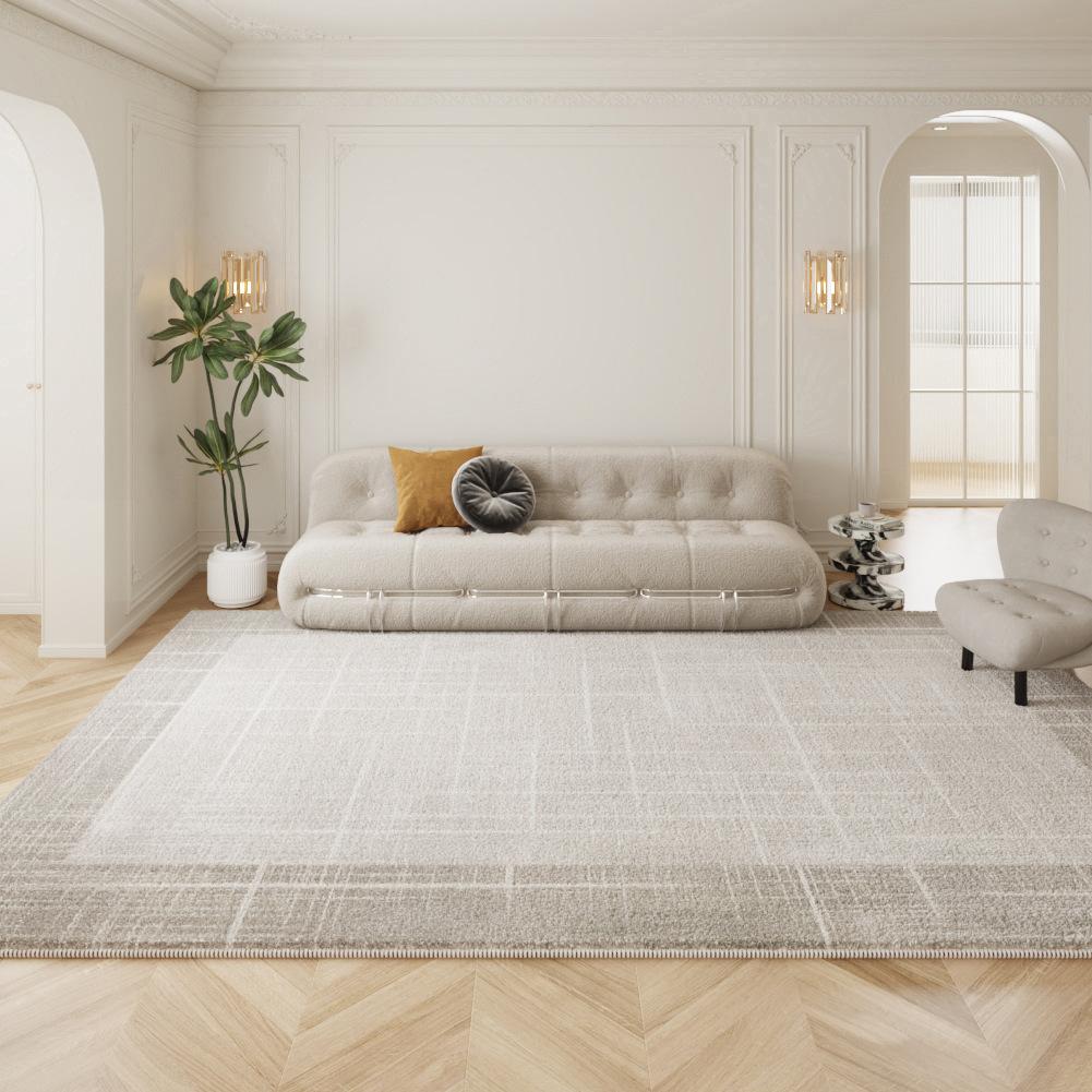 Synthetic Cashmere Living Room Area Rug Cushion for Modern Minimalist Coffee Table Bedroom Complete Home Decoration