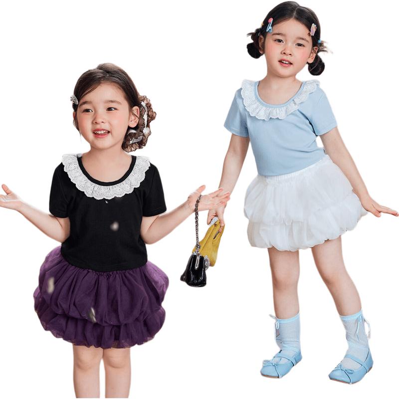 LUSON Baby Girls Summer Sweet Casual Short Sleeve T-Shirt 100