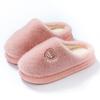 Plush cotton slippers women's autumn and winter fashion belt buckle home non-slip super warm can not lose hair thick bottom plush slippers
