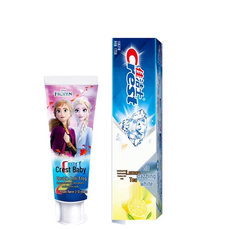 Crest Dual Action Kids Anti-Cavity & 3D White Toothpaste Bundle