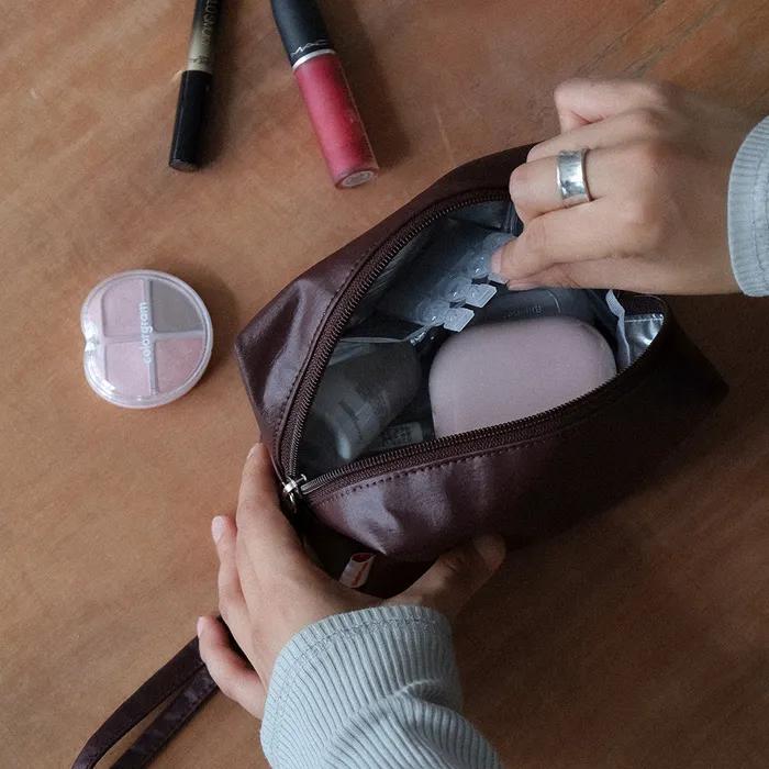 Soft Square Mini Cosmetic Pouch_3 Sizes