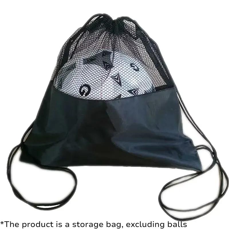 Mesh Football Storage Backpack Portable Ball Bag for Basketball Volleyball Outdoor Sports Equipment Organizer Carry Sack for Gym
