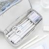 Double Layer Pen Bag Large Capacity Stationery Storage Pouch Portable Pencil Case  School Office