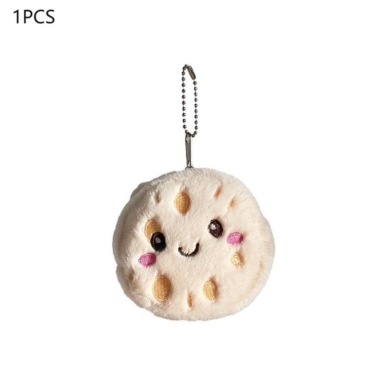

1/2 шт. Мультяшный плюшевый кошелек для монет в виде корня лотоса, подвеска, сумка для хранения наушников, помад, универсальный брелок, подвеска для рюкзака A1 1Pcs
