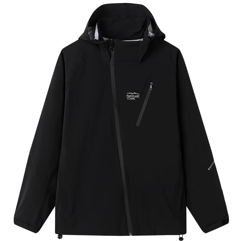 

NVG·YOUNG Men s Three-Proof Casual Hooded Outdoor Jacket L
