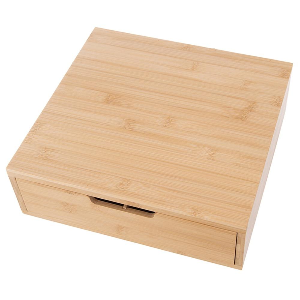 Organizer na Kapsułki do Kawy Pudełko Pojemnik Bambusowy Szuflada Podstawka