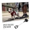 Outdoor pet excrement cleaner Easy to use with one hand Made of lightweight plastic Long handle design makes it easy to carry Cleaning goods ideal