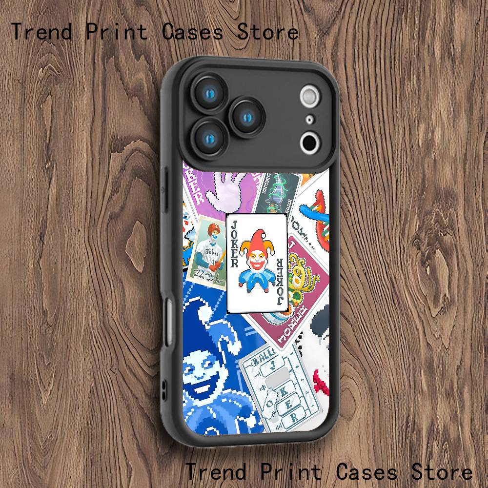 

B-BalatroS Phone Case For iPhone 17,16,15,14,13,12,11,Pro,Max,Plus,X,XS,SE4,E,Mini Black Thickened border Case iPhone 16 Pro