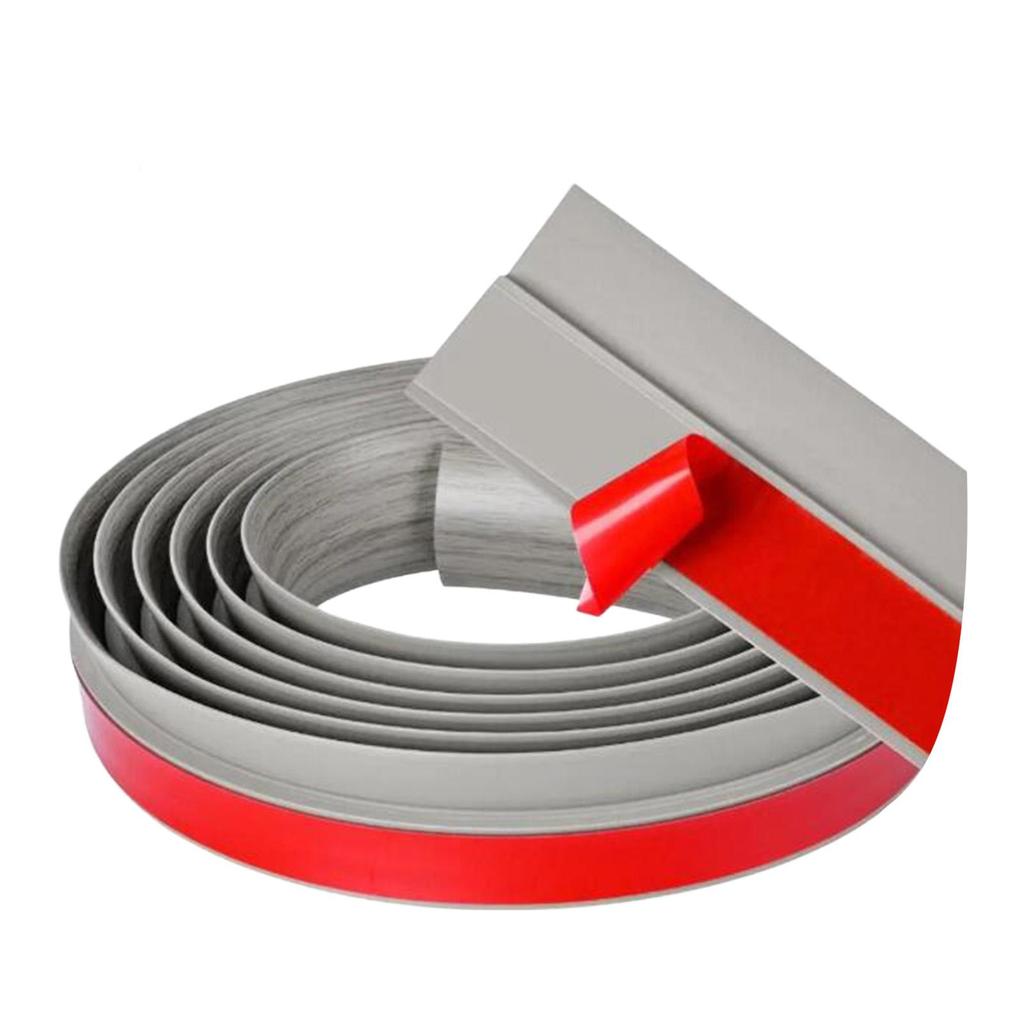 2M Flooring Seam Strip Laminate Strip 3.5cm Wide Waterproof Cuttable for Door Threshold Uneven Surface Joining Gap Kitchens