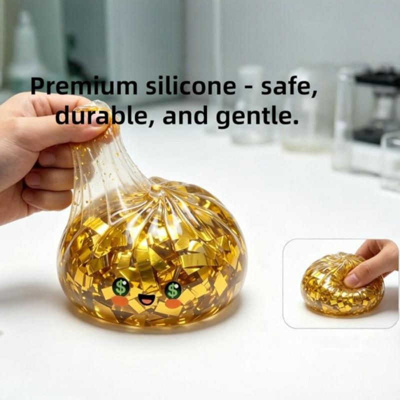 Glitter Golden Dumpling Squishy Hidden Edition Dumpling with Box Dumplings Sensory Squeeze Toy for Stress Relief Toys Gift