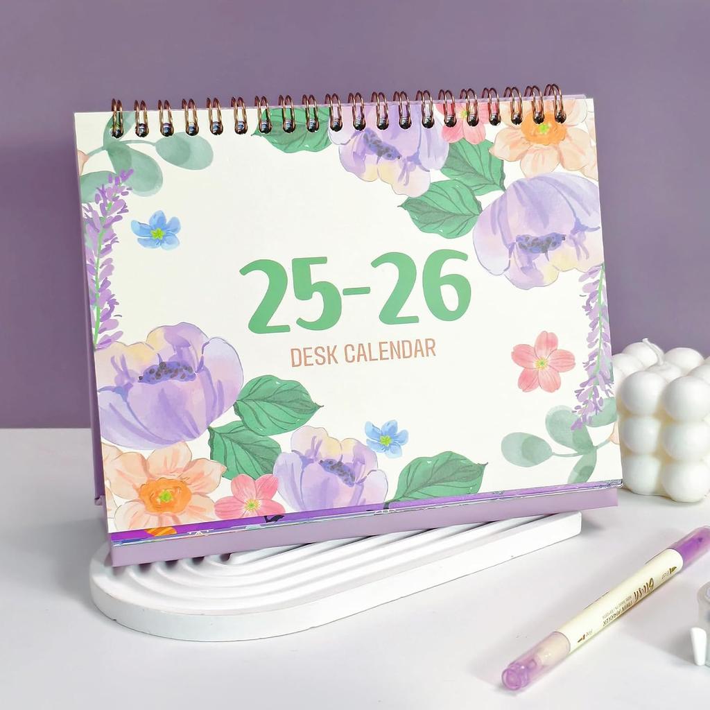 Holiday Desk Calendar 2025-2026,october 2025 to december 2026 Festival Planner for Home Office Desk Organizer
