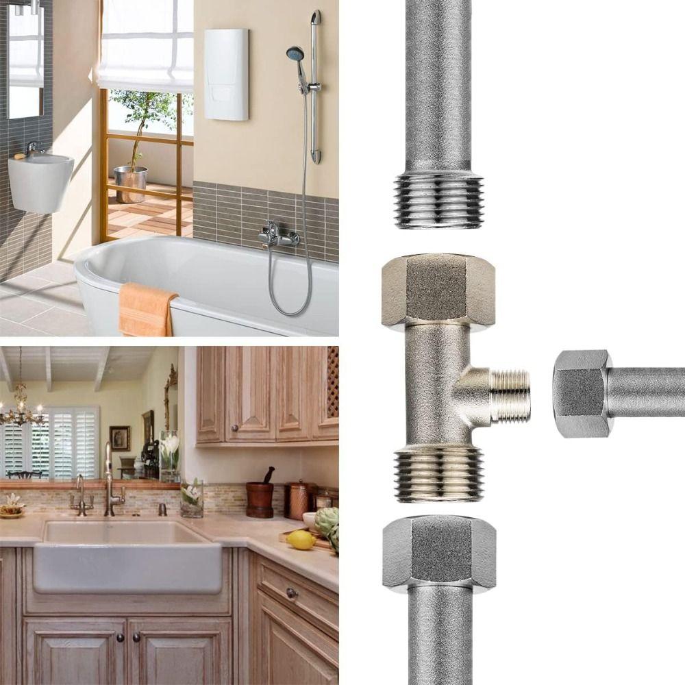Coated Bidet T Adapter Brass 3 Way Splitter Tee Connector  Bidet