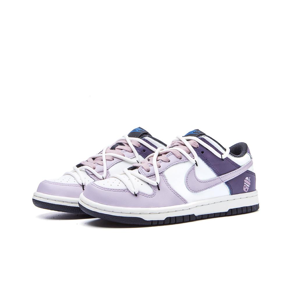 Nike Dunk Taro Paste Boba, Amber Low top Skateboard Shoes Women's Purple White DH9765-104(Team189-)