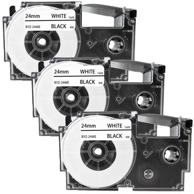 Compatible Item Casio Name Land Tape 24mm White Name Land Cartridge XR-24WE