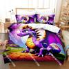 3D Printed Spyro Reignited Trilogy Game Bedding Set for Boys Girls Duvet Cover Twin Queen King Full Single Double Sizes