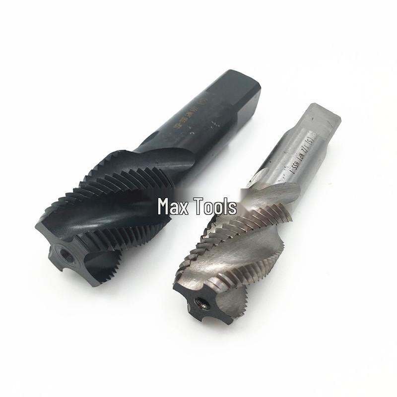 Pipe Thread M35 Cobalt Tapered Spiral Tap, British American Standard G1/8, 1/4, ZG3/8, RC1/2, NPT3/4
