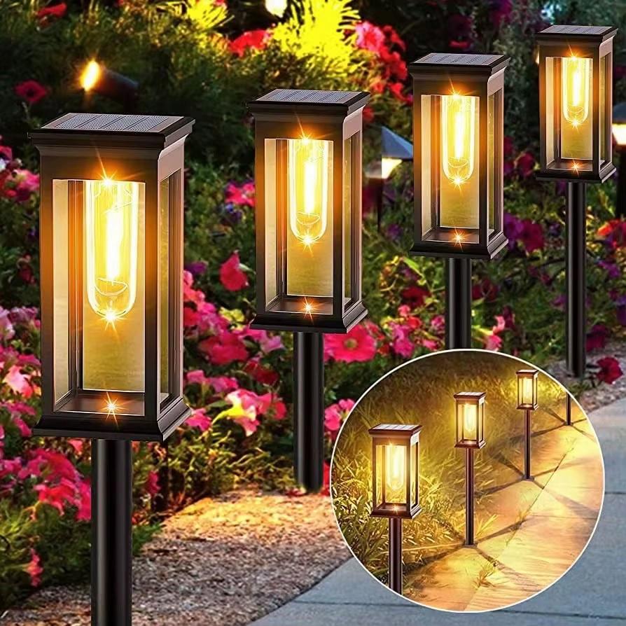 Solar-Gartenleuchten, LED-Solarleuchten, 2 Stück