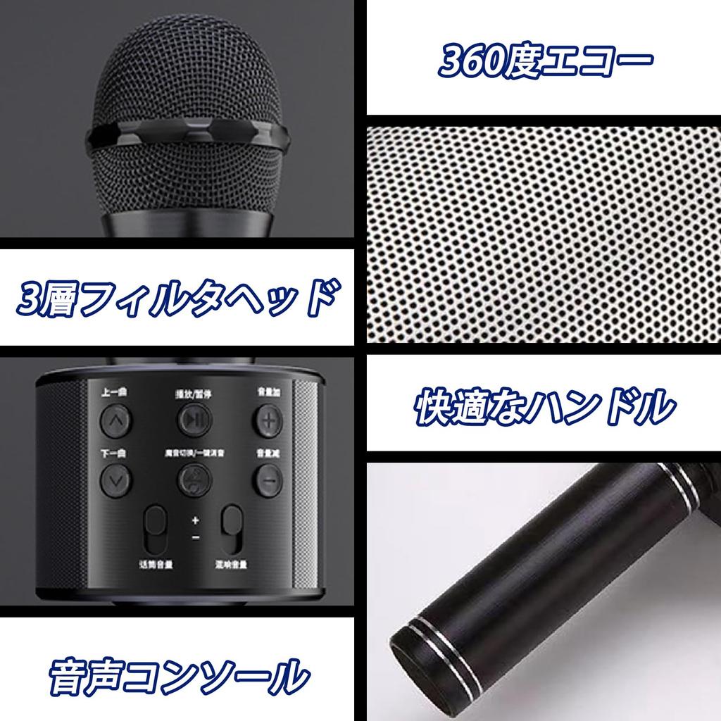 JSS EVN Karaoke Microphone System Handheld USB Rechargeable Portable Speaker Silver with English Manual
