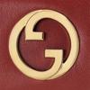 Gucci Blondie Gold Logo Detachable Shoulder Strap Runway Leather Mini Handbag Crossbody Women handbag Deep-Red 698643-UXXAG-6170