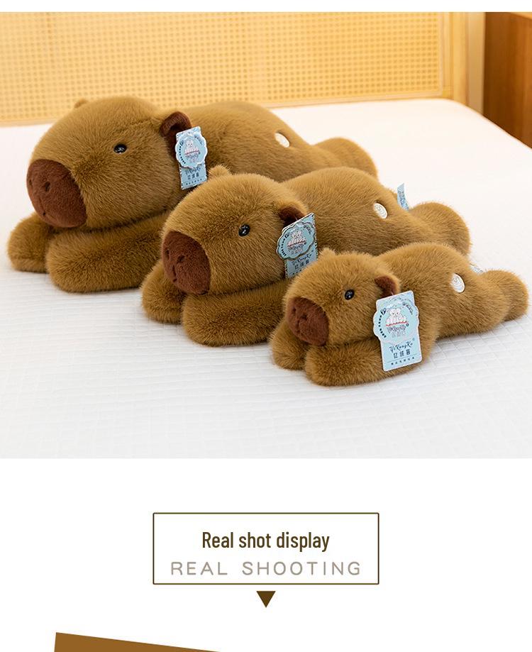 Capybara Plush Toy: Soft, Lying-Style Sleeping Pillow Doll