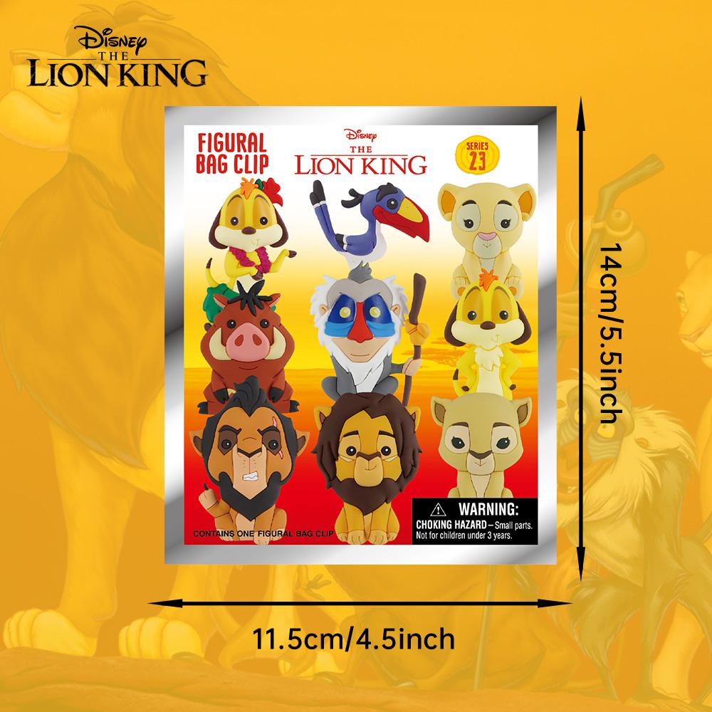 1PC Lion King Officially Licensed Blind Box 3D Figurine Bag Clip Collectible Cute Cartoon Merchandise Bags Accessories GreatGift