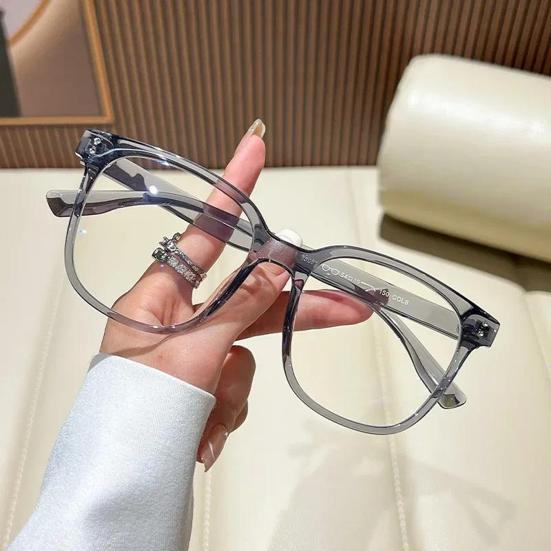 

Men Women Fashion New Full Frame Blue Light Blocking Glasses Women Fashion Premium Feeling Large Frame Glasses Hd Flat Glasses
