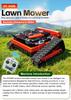 HT550B Intelligent Remote Control Gasoline Lawn Mower & Orchard Crawler