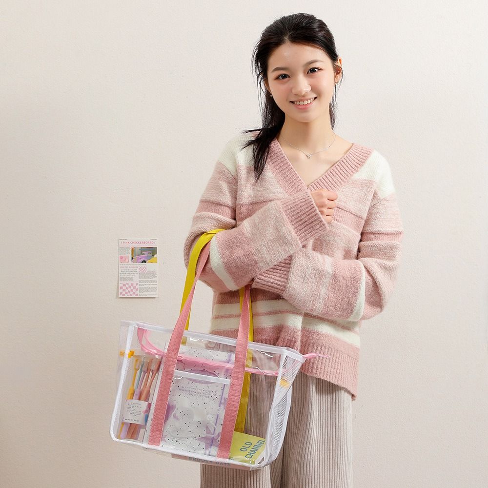 Pouch Swimming Fitness Bag Storage Bag PVC Transparent Bag Women Handbags Single Shoulder Bag