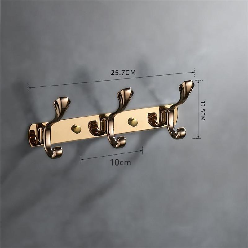 Tuqiu Rose Gold Towel Hanger Brass Wall Mounted Gold Towel holder, Copper Bathroom Hardware,kitchen hook bathroom accessories