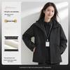 Three-in-One Expedition Jacket: Custom Winter Workwear with Logo Printing, Team Cotton Jacket, Plus Velvet Thickened.