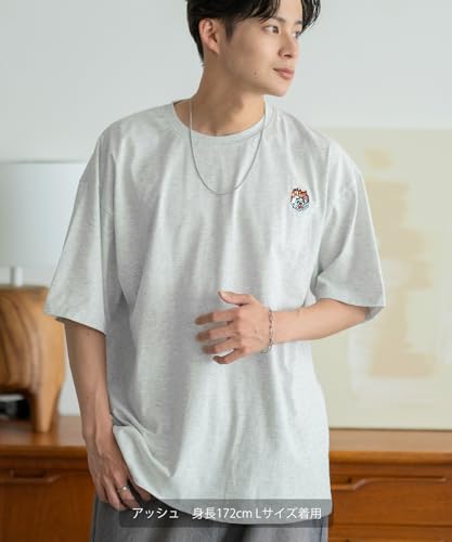 IMPROMES Casual SIDEWAYSTANCE Embroidered Fire Dice Short Sleeve T-Shirt, Men's, Black