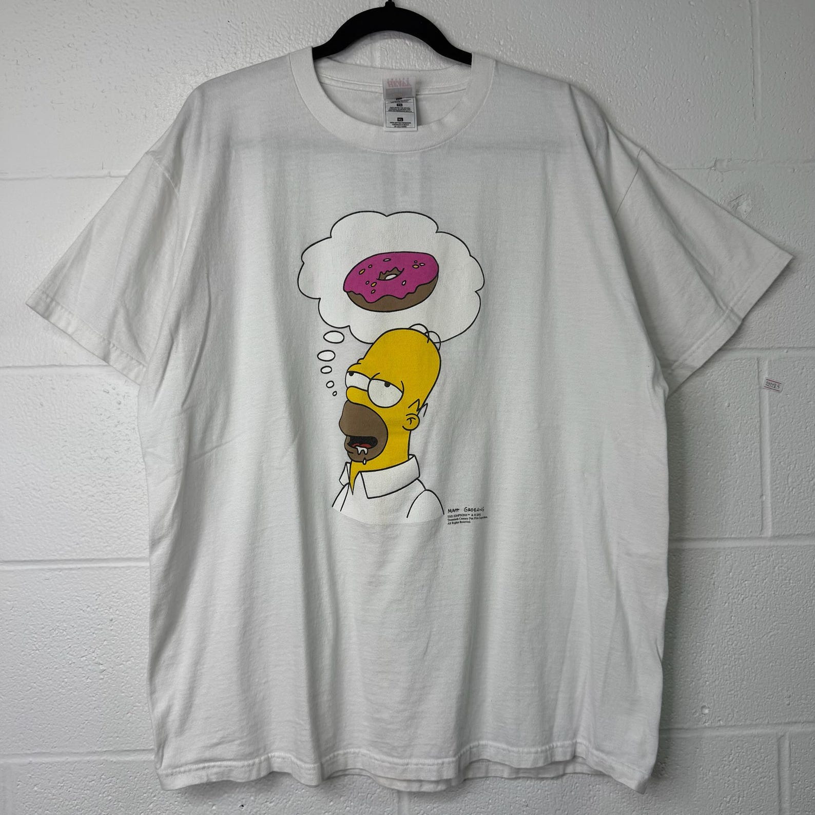 2002 Homer Simpson Donut T shirt Sz XL (B2749) M