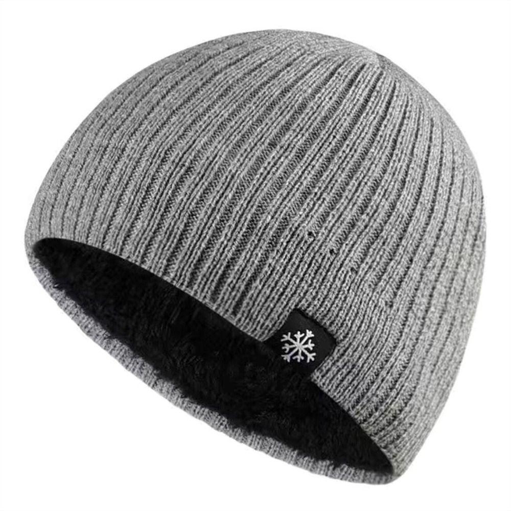 Ear Cover Winter Knitted Hat Plush Beanie Hat Fashion Pullover Cap  Women Man