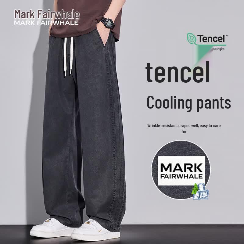 MARK FAIRWHALE Men s Tencel Blend Summer Casual Pants XL