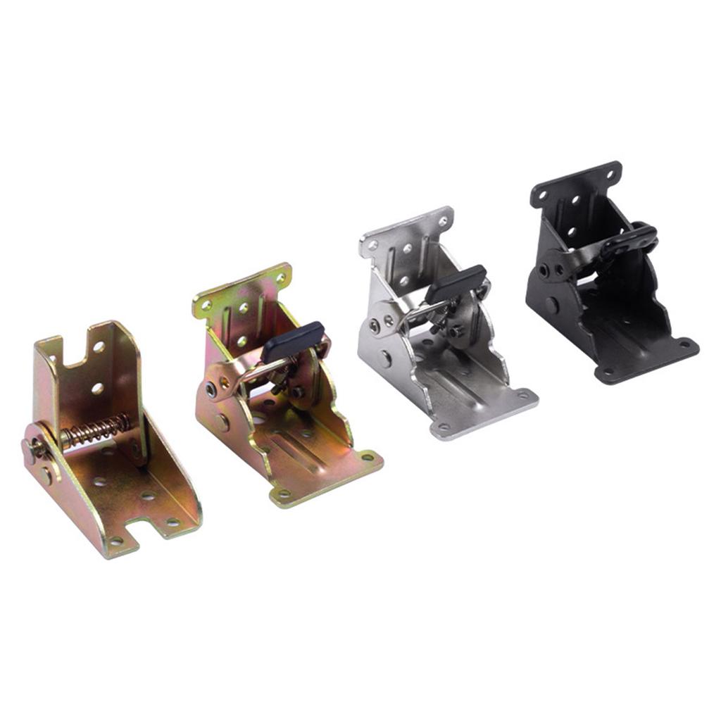 4 Stück 90 Grad Klapptisch Stuhlbein Halterungen Scharnier Selbstverriegelnde Klapphalterung Verlängerungsstützscharniere Einfach zu bedienen